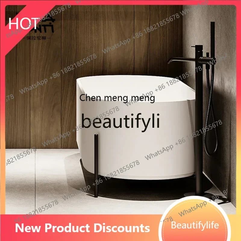 ss8350 ss 25 Pietra Qimei monopezzo ovale con treppiede Bagno Hotel Doppia pietra artificiale Bagno domestico