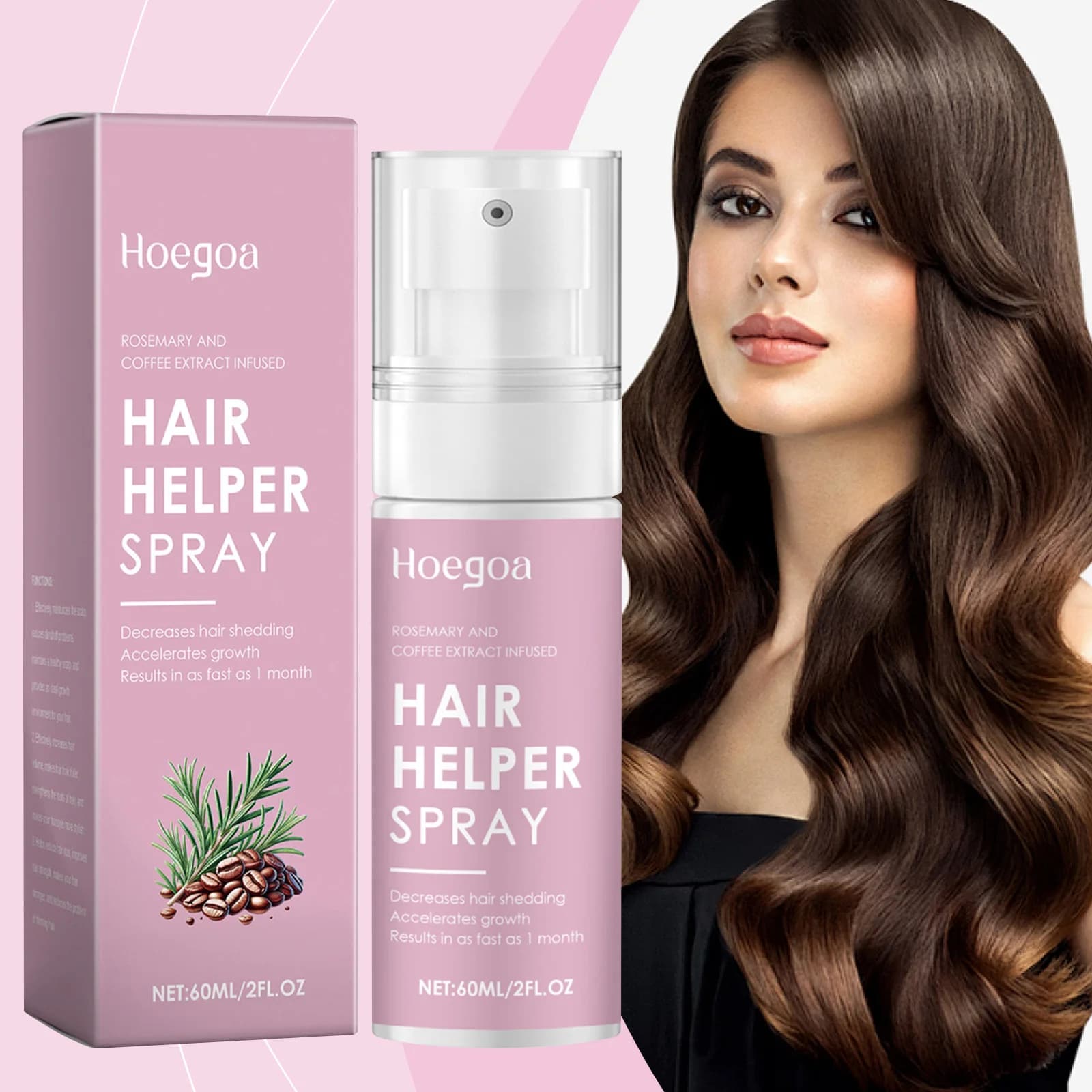 Hair Helper Spray Serum for hair growth with biotin Castor Oil Anti hair loss Nutrient roots Hair essences damaged dry