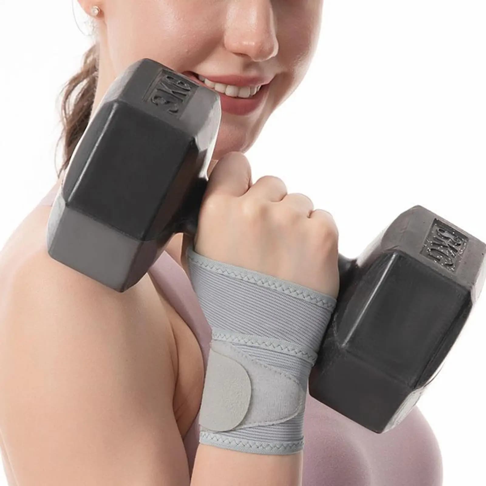 Bretelle da polso Compressione Sport Supporto per polso Avvolgimento per le mani Stabilizzatore Supporto confortevole per palestra Tennis Golf Bowling Digitazione