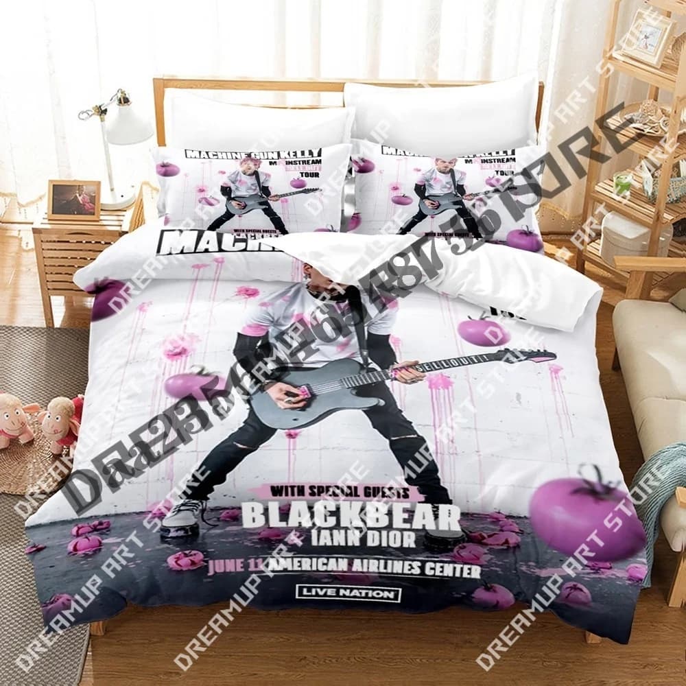 Stampa 3D Mitragliatrice Kelly MGK Tour Merch Set di biancheria da letto Twin Queen King Full Size Copripiumino Federa Letto ragazzi ragazze Adulto