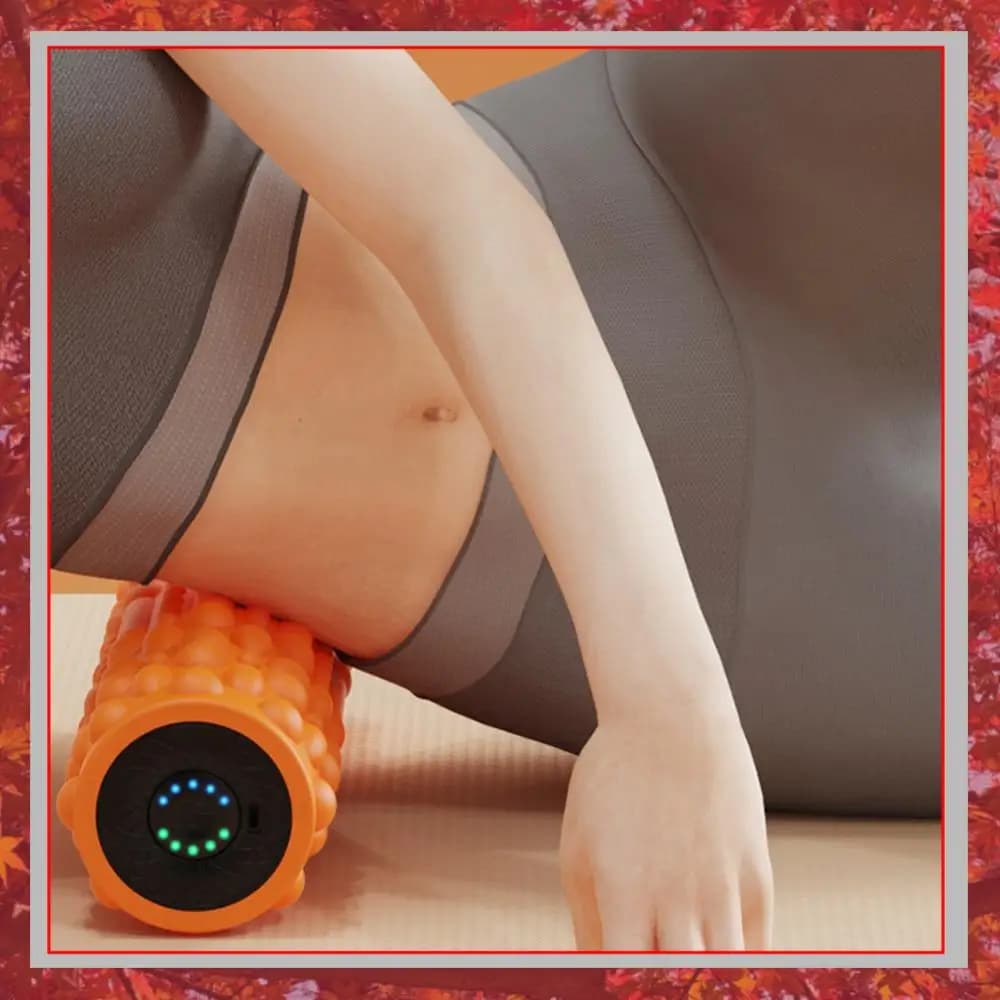 Electric Vibrating Foam Roller Yoga Column Rechargeable Massage Column 5 Modes Exercise Roller for Yoga Pilates