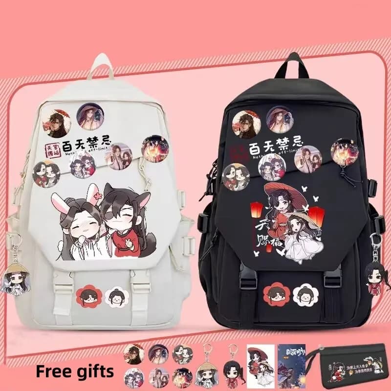 Heaven Official Blessing Tian Guan Ci Fu Xie Lian Teens zaino Hua Cheng School Bag borsa a tracolla Casual ragazze ragazzi zaini
