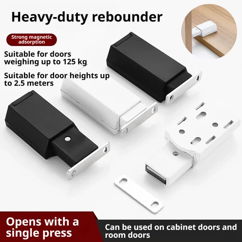 Chiusura Magnetica Soft-Close Push-Open per Porte, Cassetti e Armadi - Ammortizzatore Silenzioso - Accessori Ferramenta per la Casa