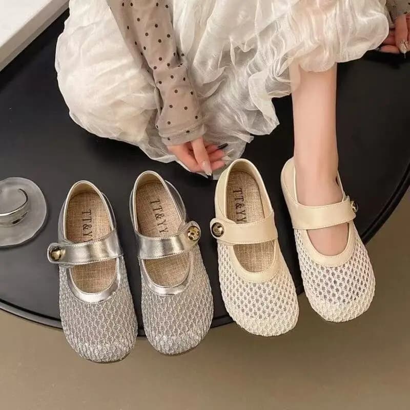 Summer Elegant Round Toe Sexy Buckle Flat Ballet Mary Jane Shoes 2026 Fashionable Best Selling New Comfortable Women's Shoes