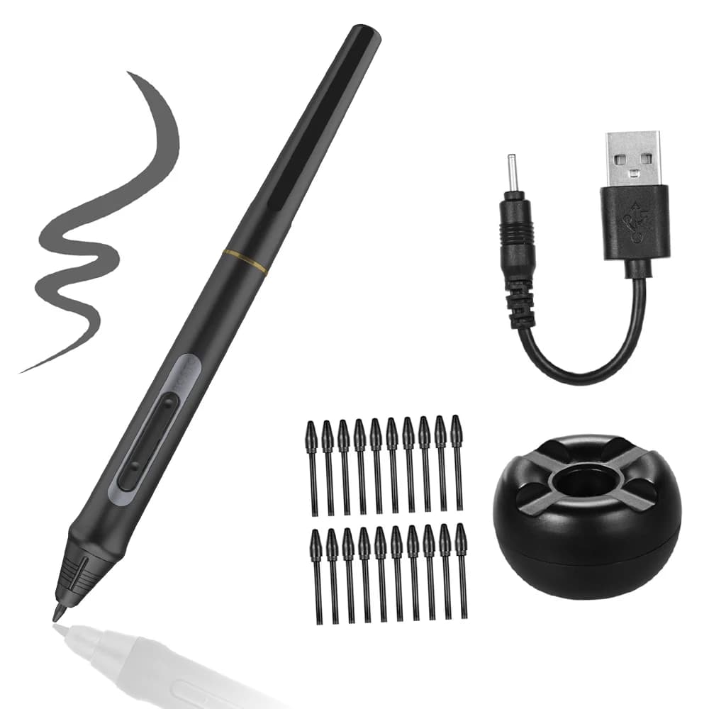 Penna digitale ricaricabile BOSTO Penna stilo a pressione da 8192 livelli per BOSTO 13HD/16HD/16HDK/16HDT/22UX