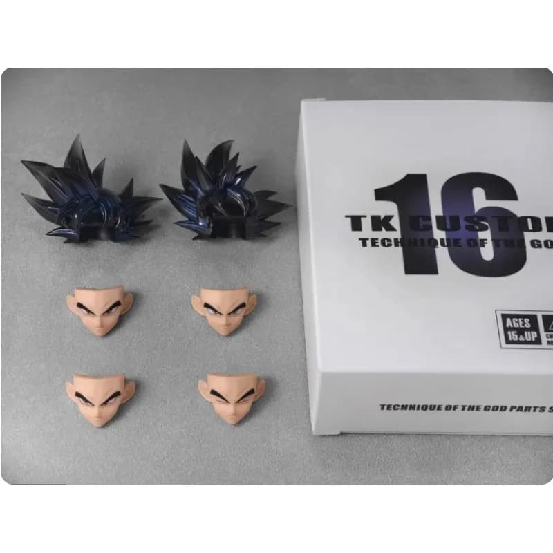 Disponibile! TK Custom Dragon Ball Son Goku Ultra Instinct SHF Head Sculpt Accessory Pack TK13TK16 Action Figures Model Toys