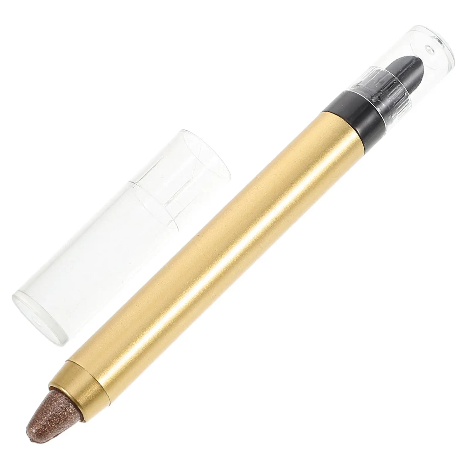 Matita illuminante per occhi a doppia punta, crema illuminante altamente pigmentata, per donne, strumento per il trucco a lunga durata con effetto brillante