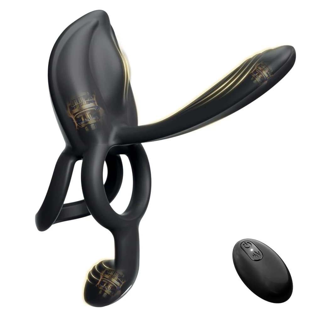 Penis Ring Vibrating for Men Ejaculation Delay Male Erectile Cock Ring G-Spot Clitoris Anal Stimulator Adult Sex Toy for Couple