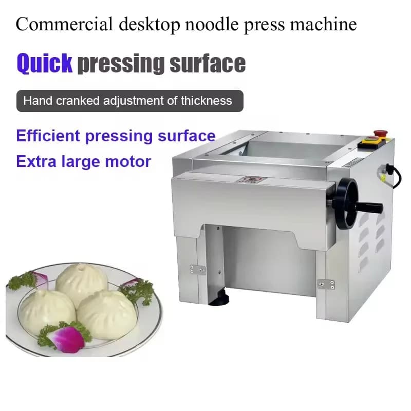 PBOBP Pressa per pasta elettrica con rullo per pasta Macchina per pasta da tavolo in acciaio inossidabile Impastatrice commerciale per gnocchi