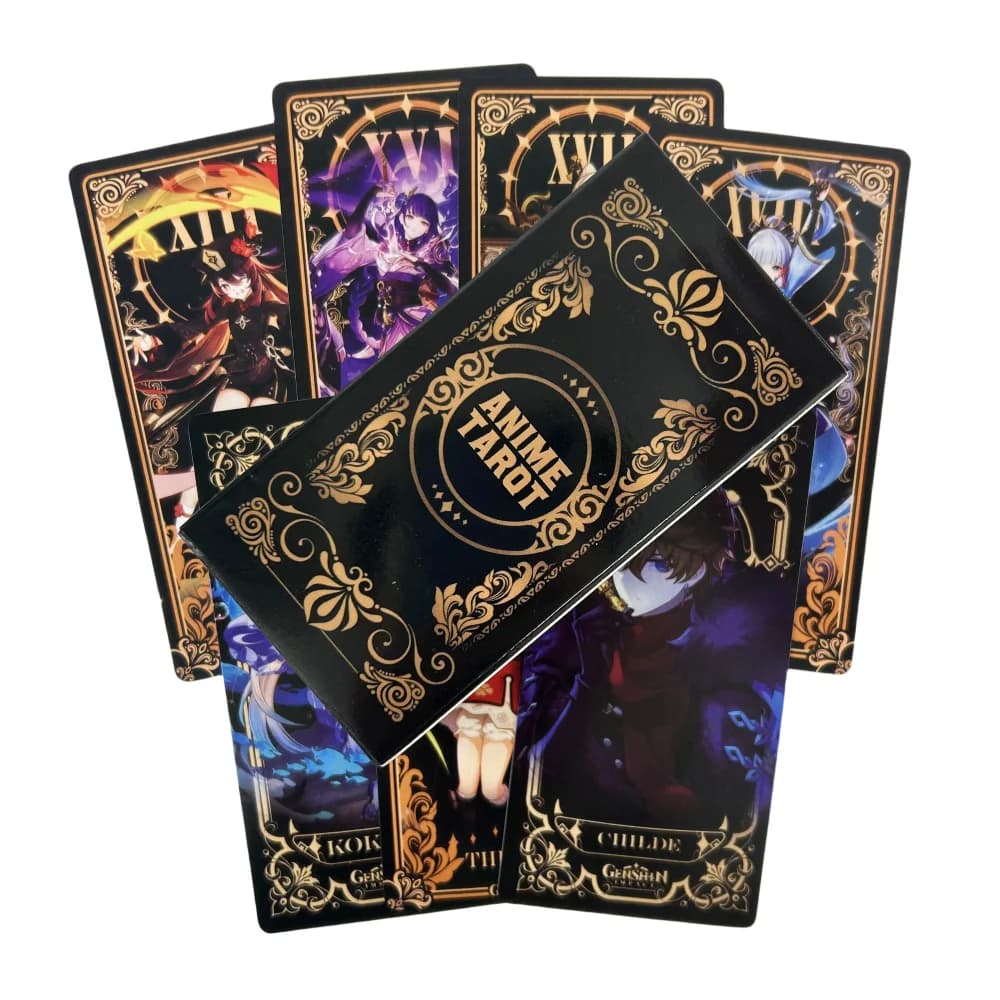 Gioco di carte dei tarocchi anime Mazzo di divinazione Versioni inglesi Edizione Oracle Gioco da tavolo per la festa