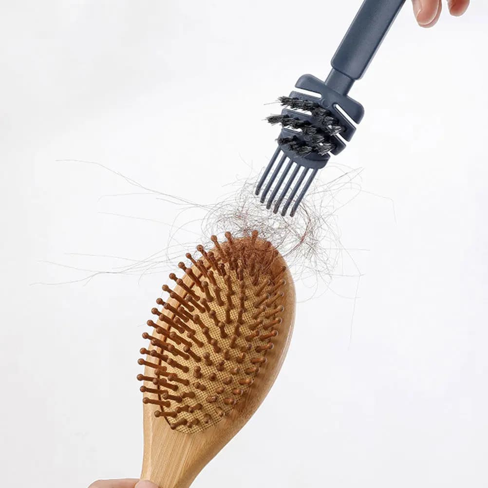Set di 4 Spazzole per la Pulizia dei Capelli, Strumento per Pulire Pettini, Impugnatura Comoda, Resistente, Accessori per Casa e Salone