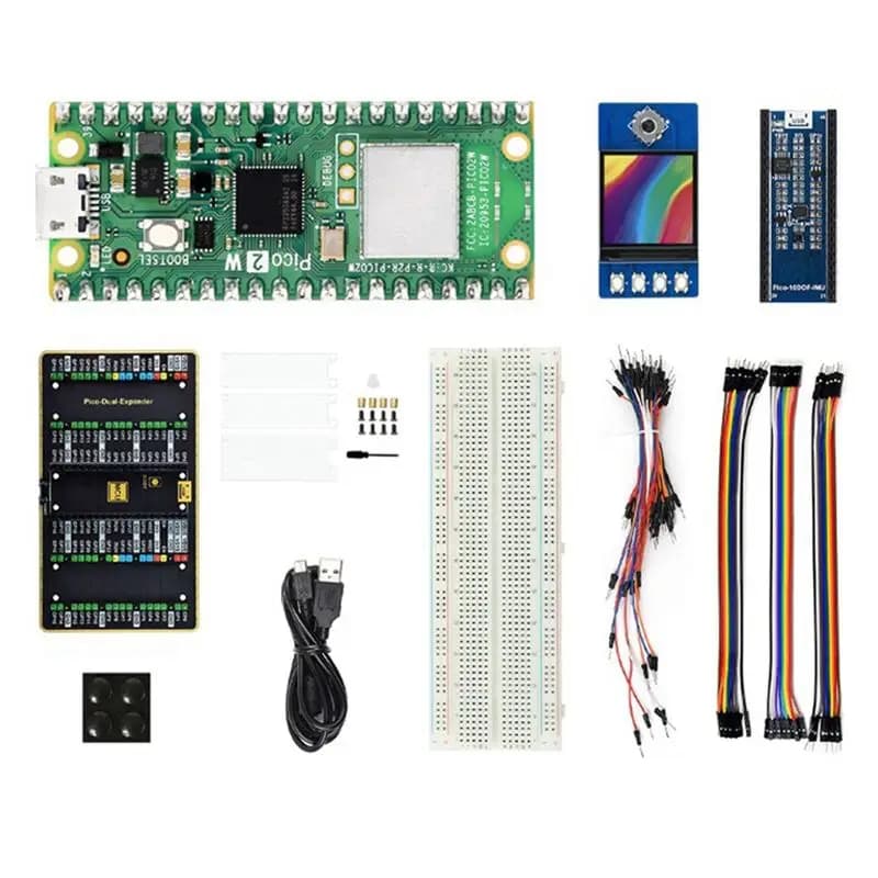 T23C Pico 2 W rating kit for Raspberry Pi Pico 2 W microcontroller card based on RP2350 chips, supports WIFI and Bluetooth