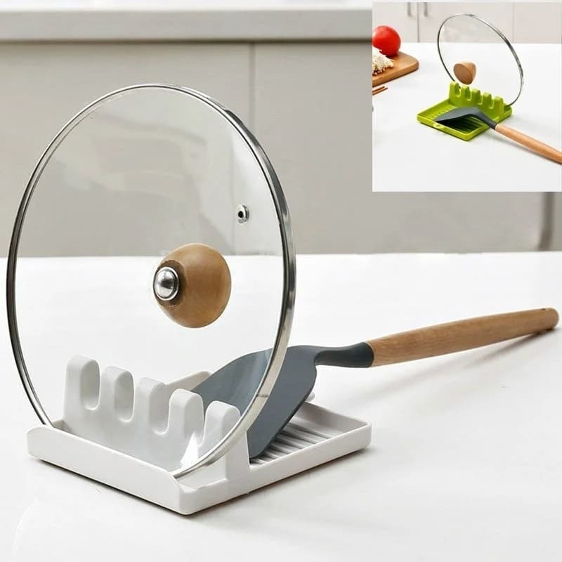 Kitchen hanger fork Spatula Scaffale Organizer Plastic wand holder Non-slip cushion for spoons