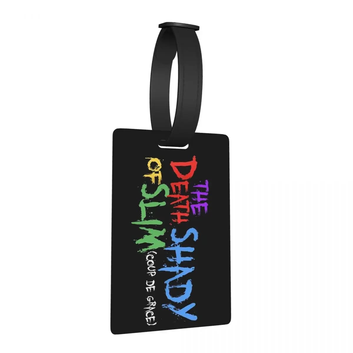 The Death Of Slim Shady Eminem Etichette per bagagli Accessori per valigie Viaggi Carino Bagaglio Imbarco Tag Porta etichette ID Nome Indirizzo