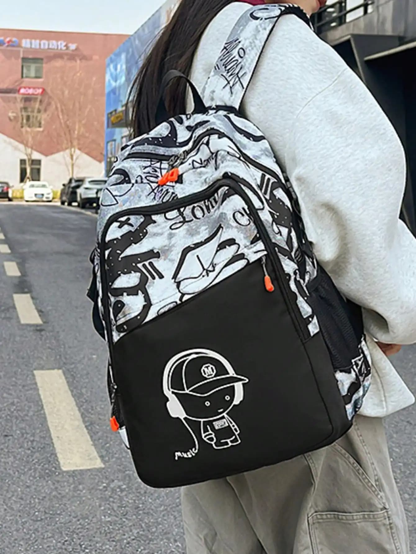 1pc Classic Basic Large Capacity Backpack For Back To School, With Laptop Compartment, Fashionable Multipurpose Casual Backpack, Minimalist Sports Bag, Durable Nylon School Bag sk25071609090930168