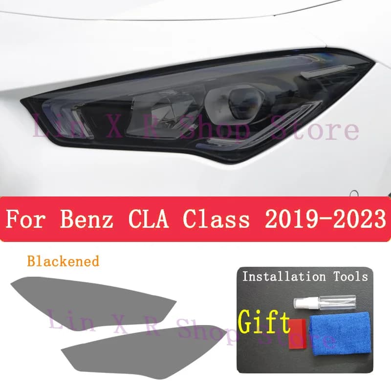 Per BENZ CLA Classe 2019-2023 TPU Auto Esterno Fari Anti-Graffio Pellicola Protettiva Fari Riparazione Adesivo Accessori Refit