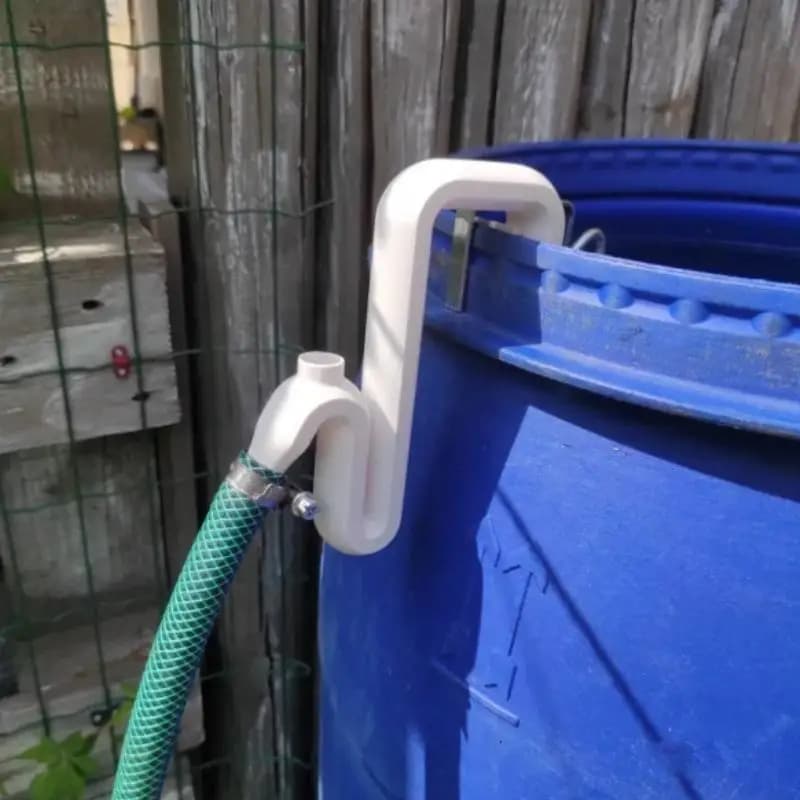 Garden Hose Hook No-Drill Overflow Pipe Self Priming Siphon Hose Auto Drain And Fill Rainwater Transfer Tools