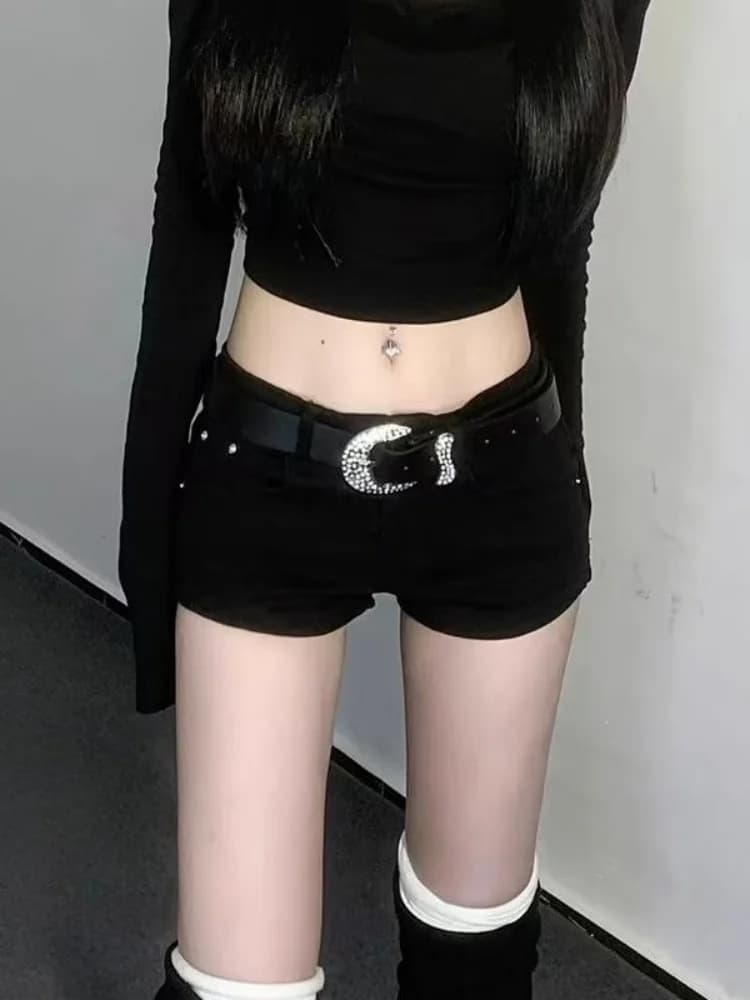 Low-Waist American Style Sexy Short Jeans Shorts Women's Summer Slimming Hot Pants Casual Denim Skinnies for Ladies