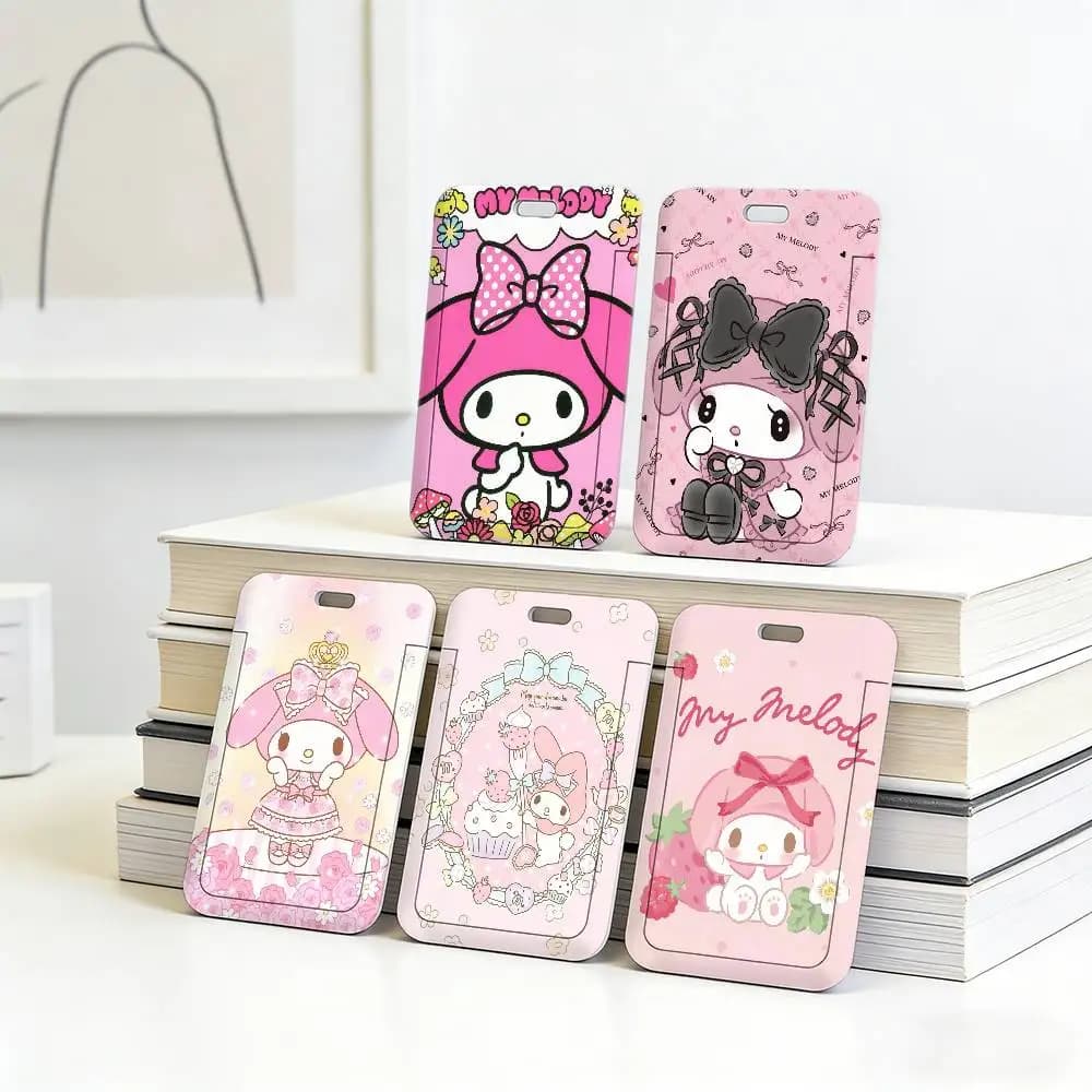Il mio laccetto da collo M-Melody Kawaii comodo e resistente con porta badge trasparente, custodia protettiva per badge da ufficio per dipendenti.