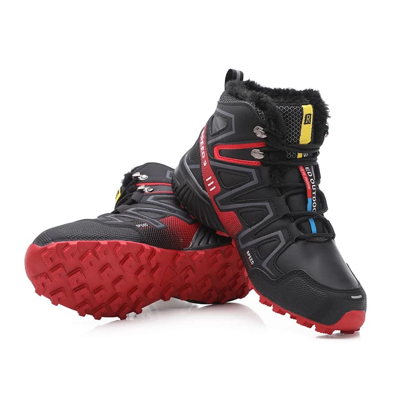 Nuovi stivali da alpinismo da uomo Grandi stivali da neve caldi impermeabili anti-collisione per esterni Scarpe da moto antivento Scarponi da trekking