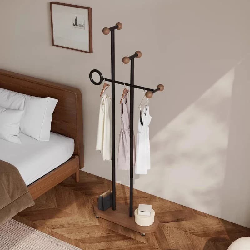 Living Room Shelf Clothes Dress Stand Furniture Household Bedroom Hanger Floor Coat Rack Vertical Hanger Clothing Display Racks