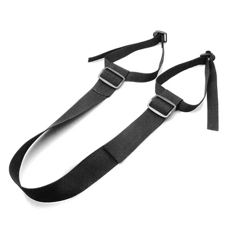 Adjustable Yoga Strap for Outdoor Backpack Camping Sleeping Bag Tent Mats Shoulder Carry Belt with Tie Band