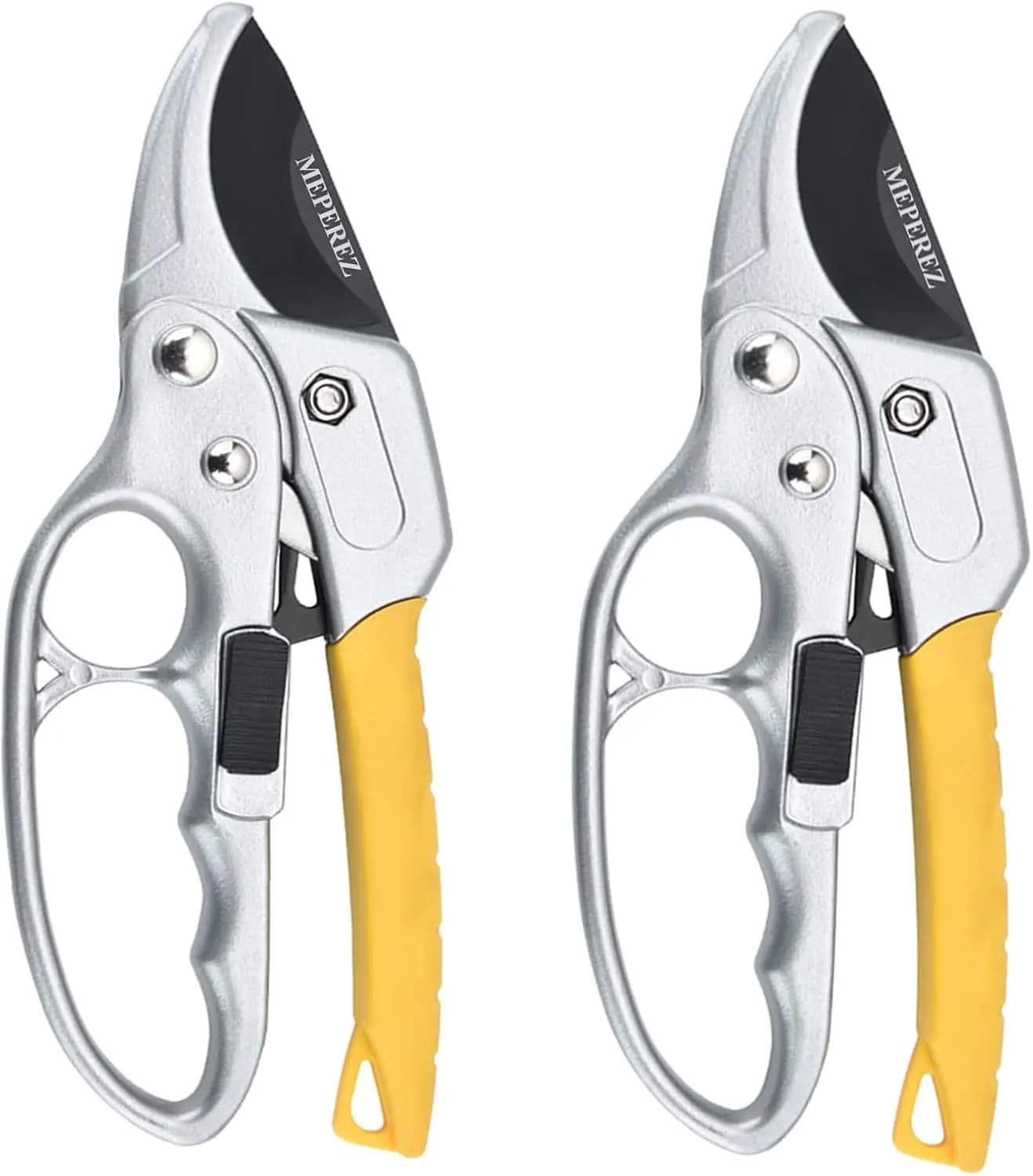 Ultra Sharpened Steel Power Scissors - Easy to Use for Deboli Hands, Ruggine Resistant with Ergonomic Handle (Package 2)