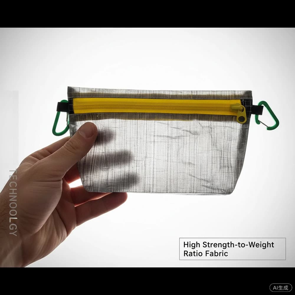 Borsa portaoggetti ultraleggera DCF per esterni, da viaggio, escursionismo, porta carte di credito, porta passaporto, impermeabile, porta chiavi, porta contanti, porta monete, circa 19,2g