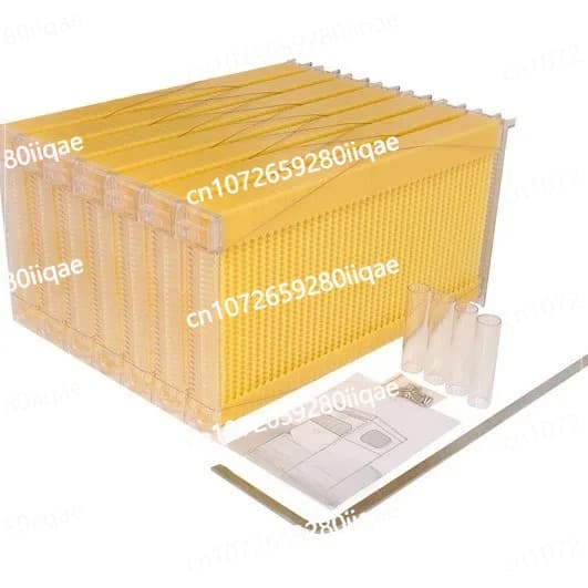 7 basic pieces for self-flux honey hive in plastic for honey extraction of bees