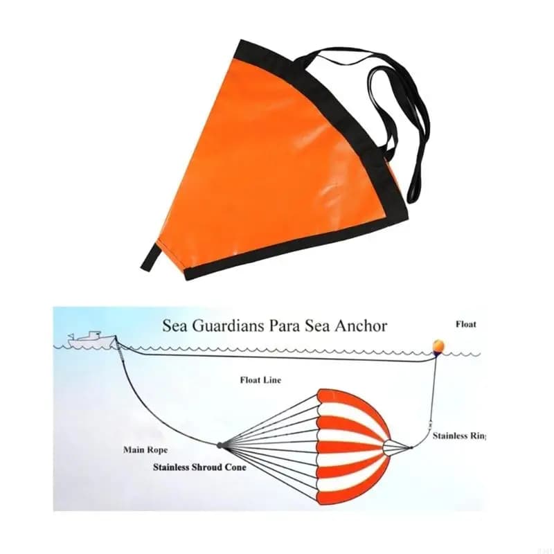 340F Drogues Tuta freno alla deriva PVC Ancore da mare Accessori per gommoni