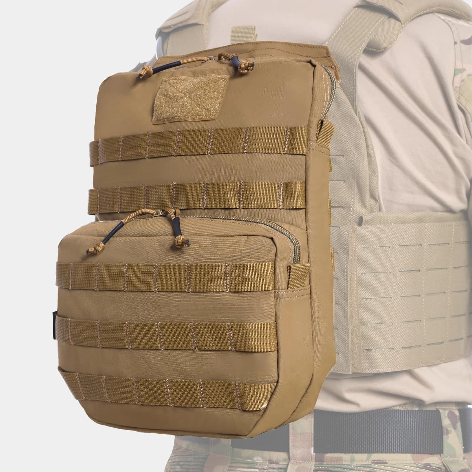 Tactical Hydrating Backpack with 3L Bag, Multifunction Light Bag for Vests and Backpack