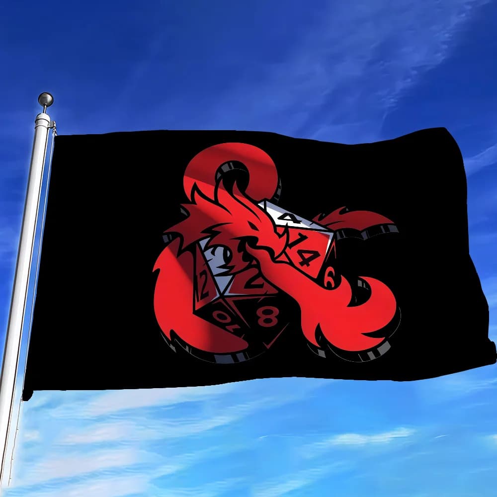 Game D-Dungeons D-Dragons flag For Decoration Outdoor Picnic Hanging Home Camping Party Banner