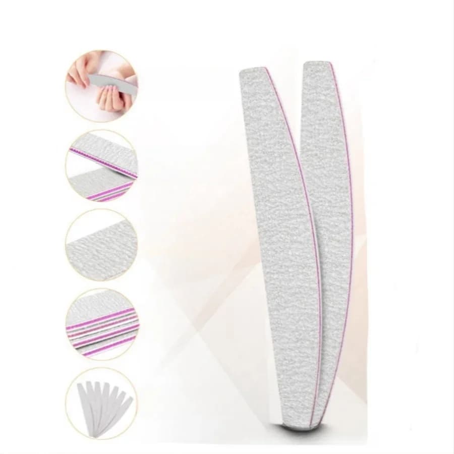 10 Pieces/Lotto Lime for Double Face Nails with 80/100/150/180/240, Manicure and Nail Art Tool