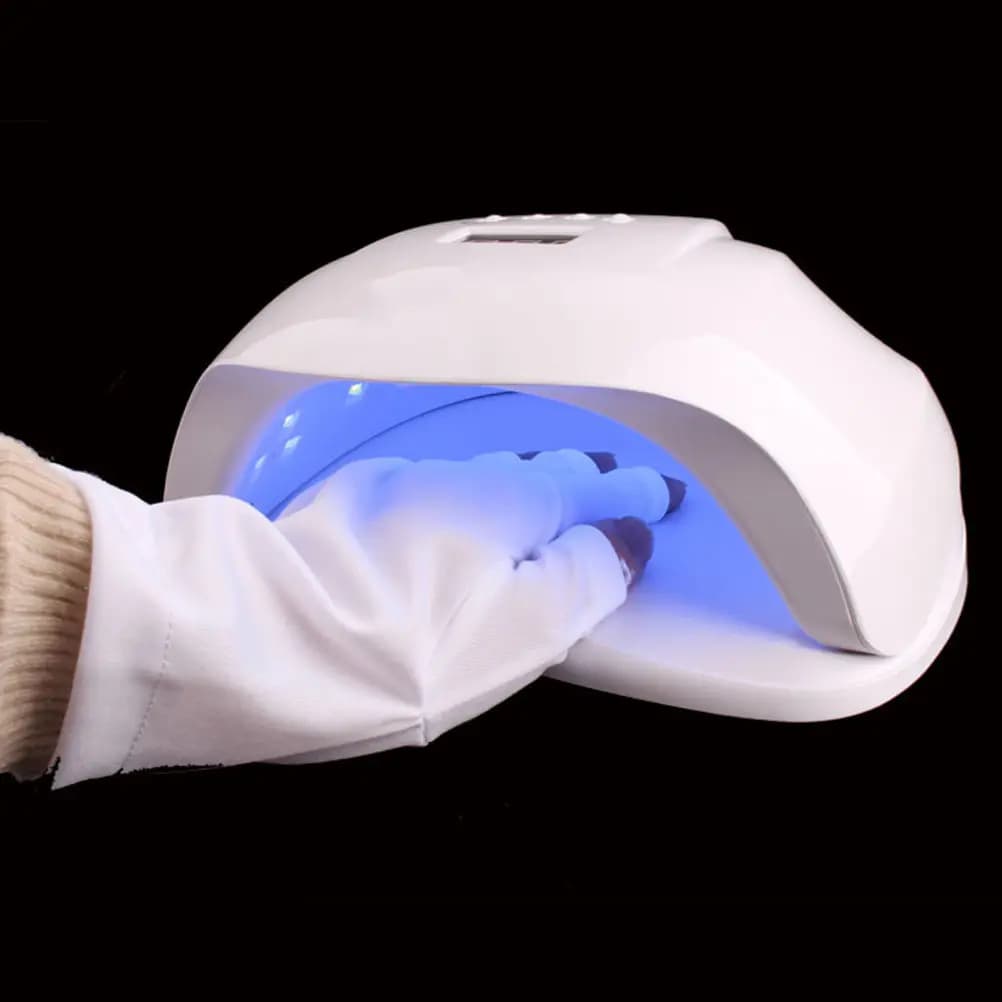 3 pairs of anti- gloves UV for manicure, hand protections for nail art, safety covers for UV lamps, keep your hands young during manicure with gel.