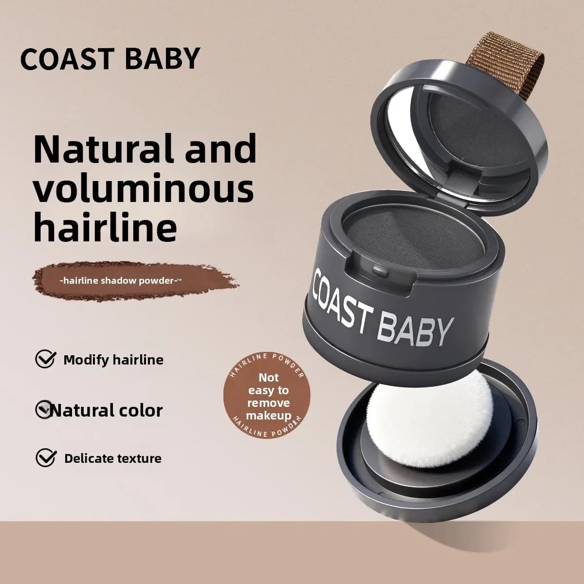Hairline Powder Hairline Shadow Powder Waterproof Women Men Makeup Hair Concealer Natural Cover Unisex Hair Straightener Brush