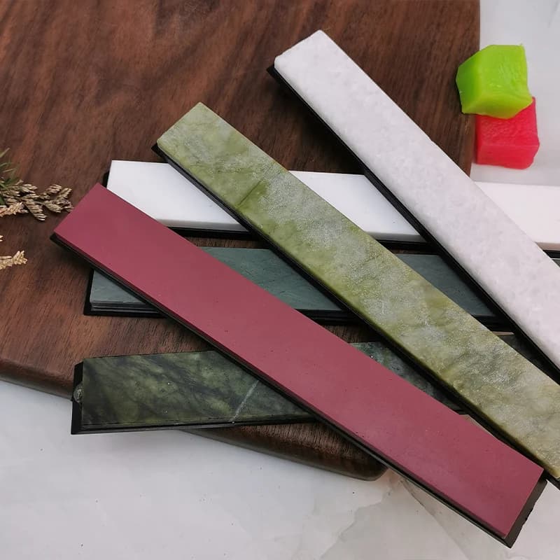 Pietra Affilacoltelli Naturale Premium, Affilatore Professionale ad Acqua per Utensili da Cucina e Coltelli da Chef