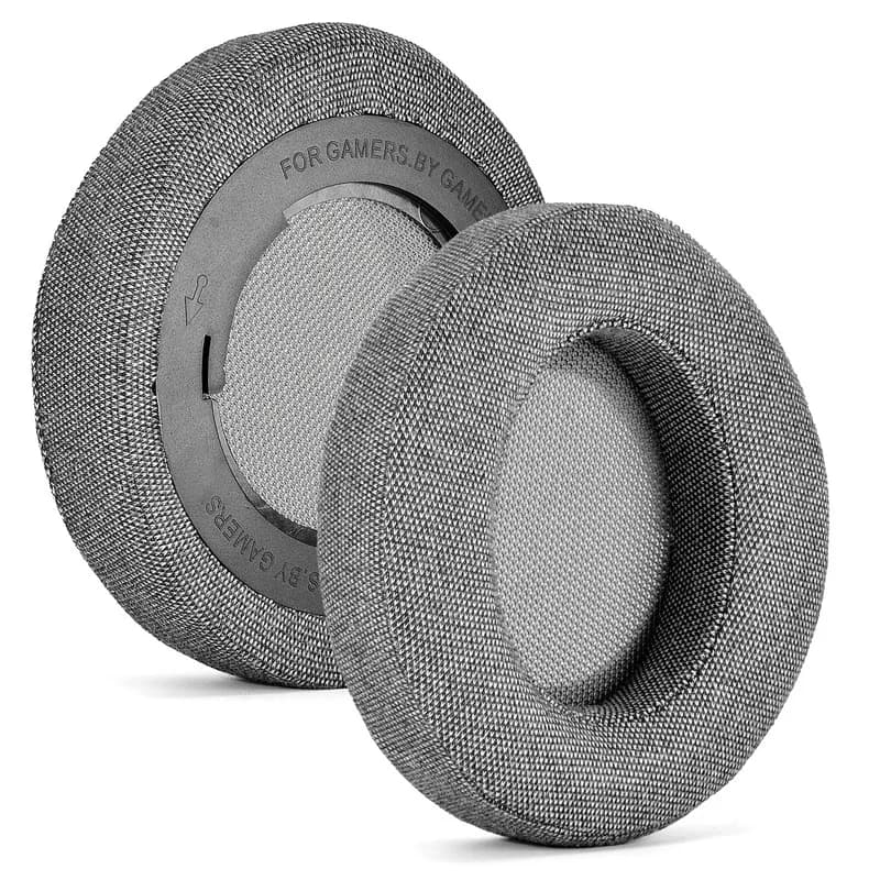 Fabric Ear Pads Headphone Replacement Cushion Compatible With Razer Kraken 7.1 V2 Pro Over‑Ear Gaming Headset Gray Ear Covers