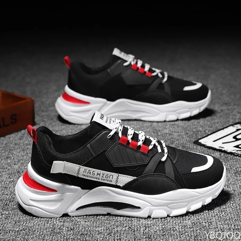Scarpe da ginnastica comode e casual alla moda versatili autunnali nuove scarpe da corsa da uomo con suola spessa scarpe sportive da uomo traspiranti