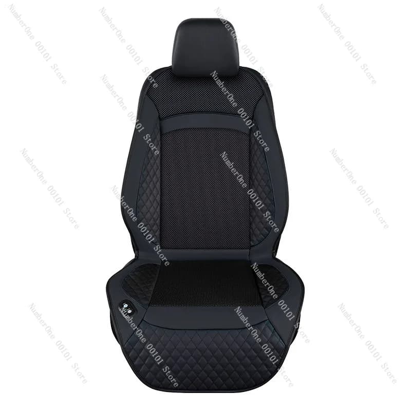 Cuscino Ventilato Estivo per Auto con Raffreddamento a Semiconduttore, Coprisedile Traspirante con Ventola di Aspirazione e Pad Climatizzante per Auto