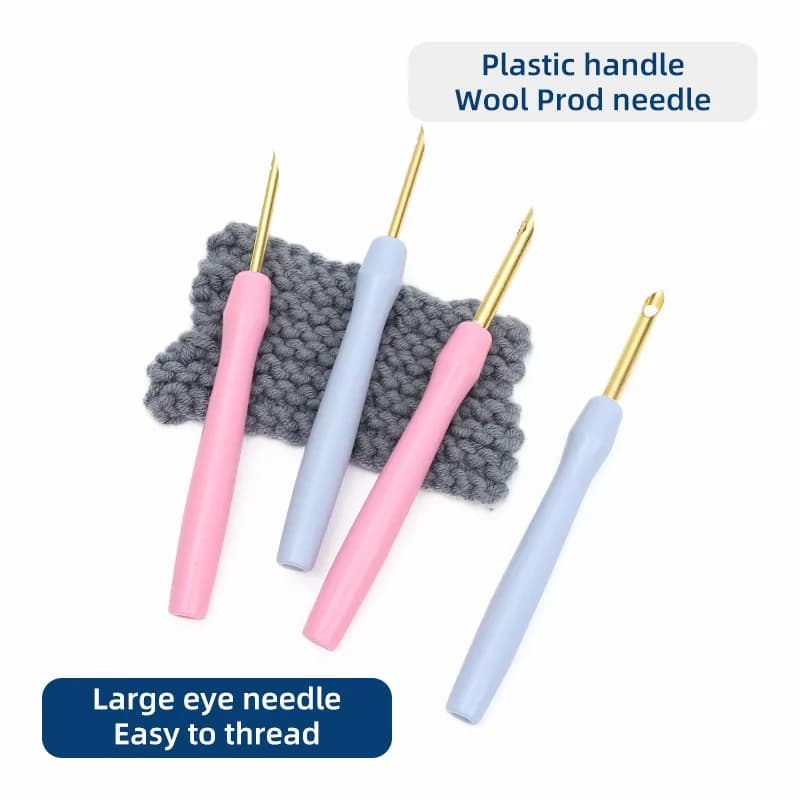 Kit da ricamo Punch Needle Stitching Tool Magic Ricamo Needle Pen Strumento per tessitura Strumenti per cucire a maglia per gancio per tappeti fai da te
