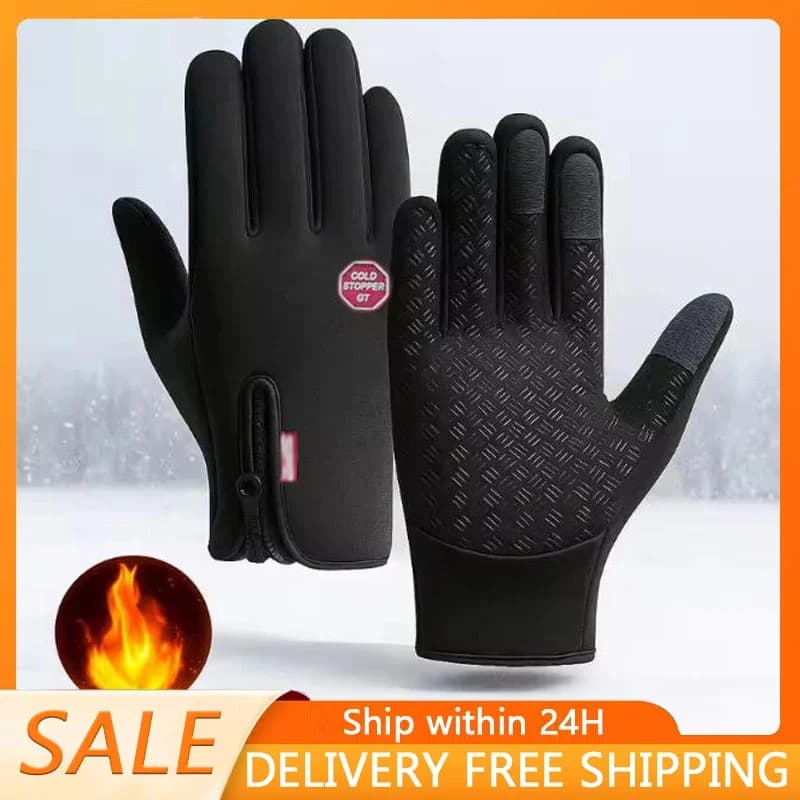 Cycling Gloves Winter Touchscreen Women's Hot Bicycle Gym Outdoor Guide Waterproof Motorcycle Thermal Gloves