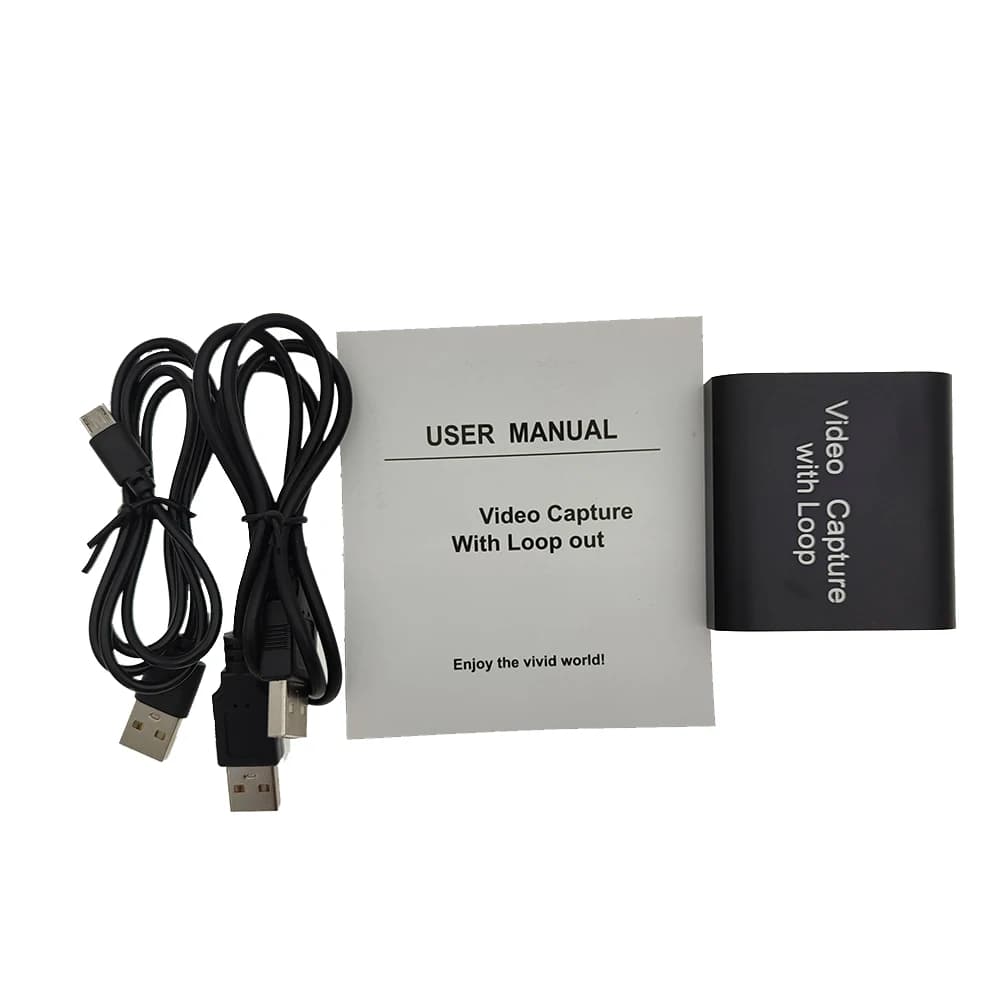 Scheda di acquisizione video USB 2.0 4K compatibile HDMI Loop Out 1080P 60fps Video Grabber Box per giochi PS4 Streaming live