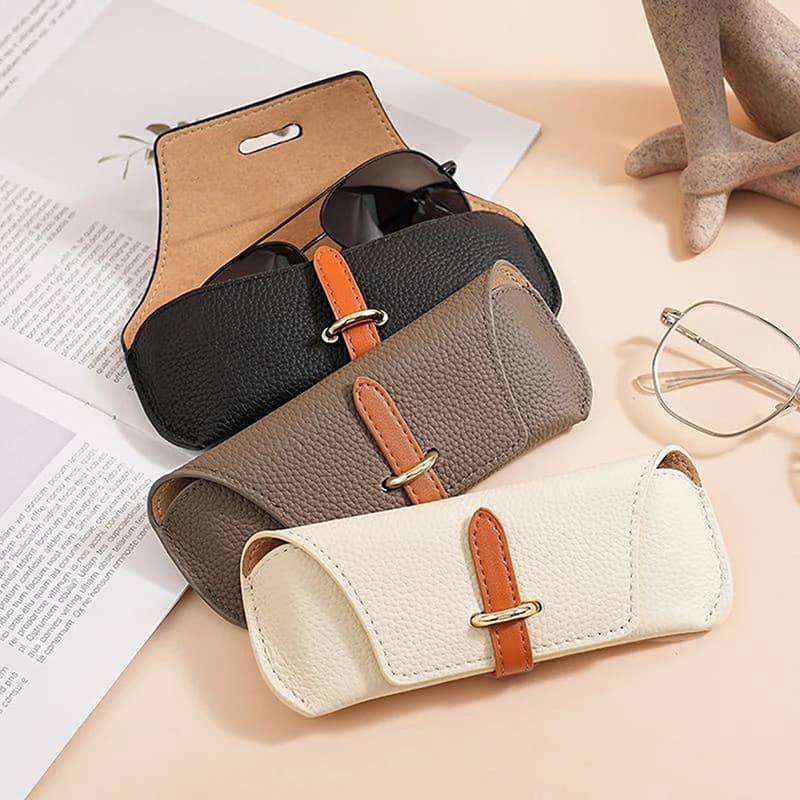 Unisex Fashion Glasses Case, Portable Sunglasses & Reading Glasses Protective Pouch, Eyewear Accessories