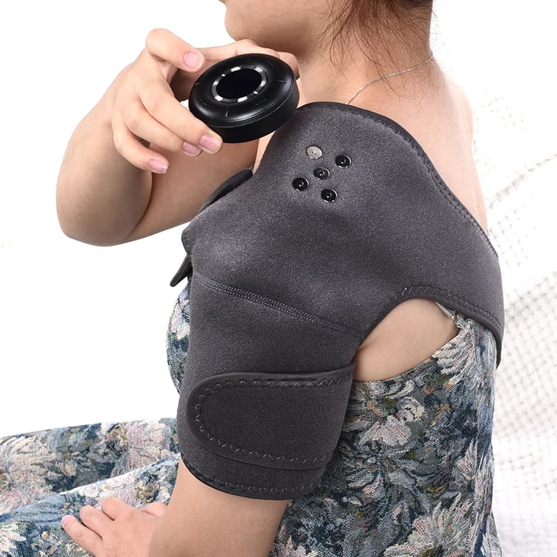Prodotti per l'assistenza sanitaria Riscaldamento Vibrazione Spalla Sollievo dal dolore Massaggio Cintura avvolgente Massaggiatore elettrico per spalle con calore