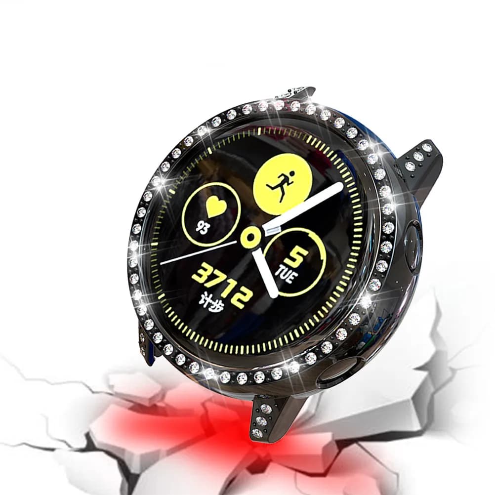 1 custodia protettiva per orologio con strass, leggera, resistente ai graffi, alla moda, con tagli precisi per smartwatch