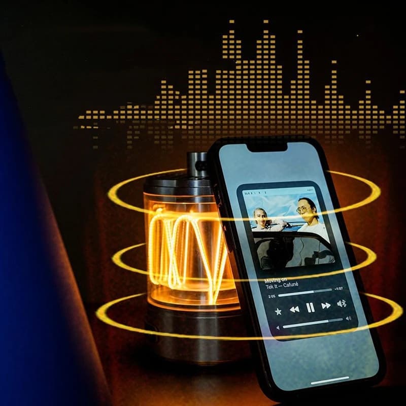 Bluetooth Speaker with Outdoor Retro Ambiance Light: Portable Metal Wireless Outdoor Camping Light and Mini Speaker