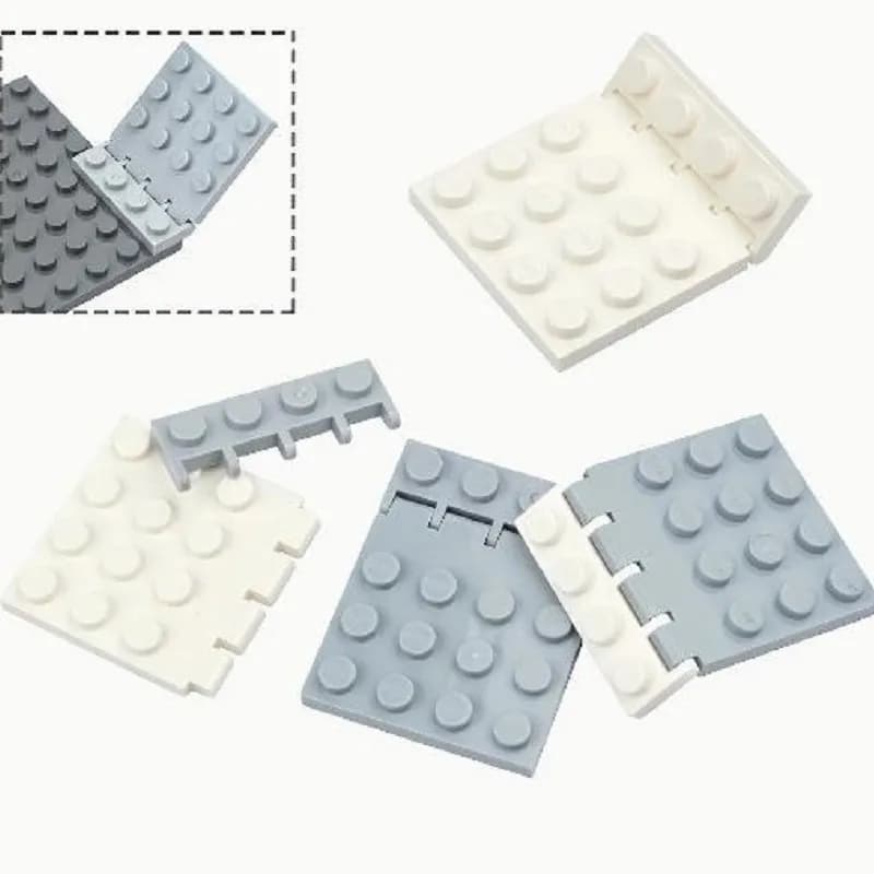 MOC building blocks, 4315+4213, 4*4 hinge plates, combined movable plates, DIY assembling building block accessories.