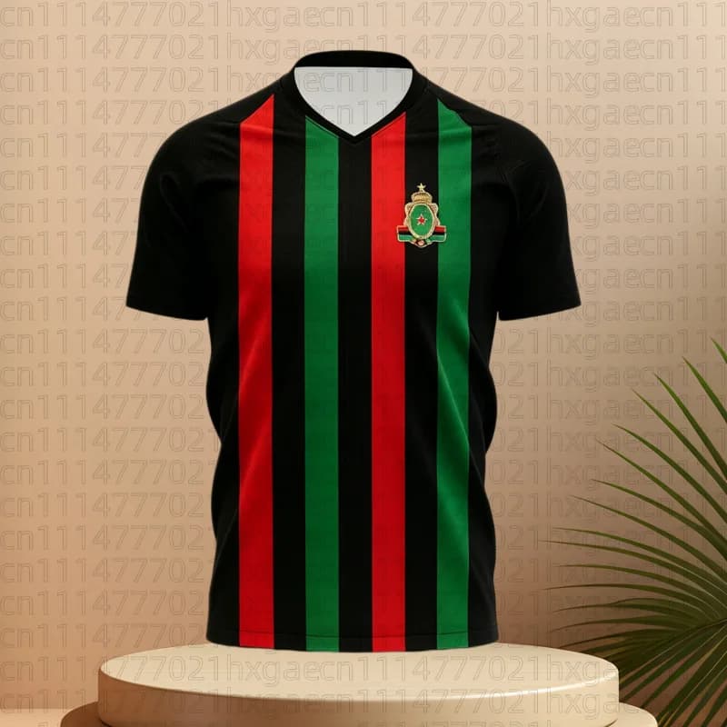 Maglia da Calcio Traspirante 2026 per Uomo e Bambino, Top Sportivo Marocco F-FAR R-Rabat per Adulti e Bambini, Maglietta da Calcio per Casa e Trasferta, T-Shirt per Famiglia e Bambini