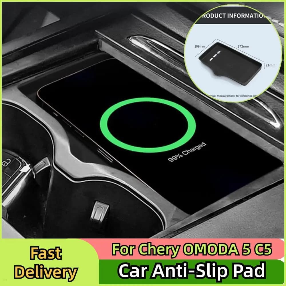 Per Chery OMODA 5 C5 2024-2025 Auto Anti-Slip Pad Cruscotto Dell'automobile Pad In Silicone Supporto Del Telefono In Silicone Caricatore Senza Fili Anti Dirt Pad