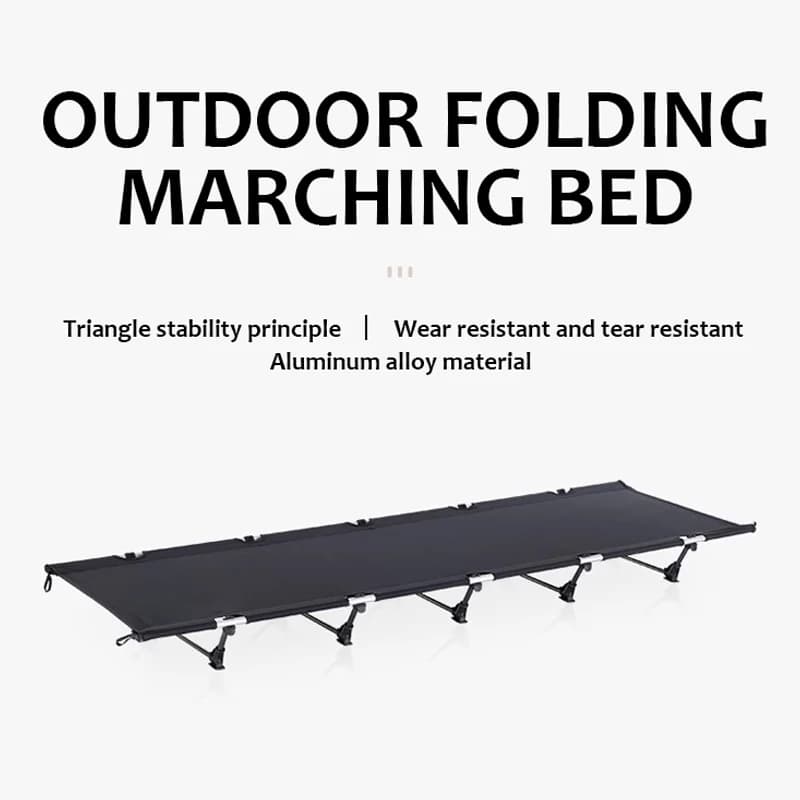 Portable Outdoor Camping Bed Foldable Adult Tent Bed Compact Foldable Oxford Fabric Bed can hold up to 300 pounds (about 149.7 kg)